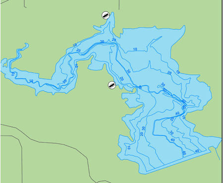 High Rock Lake Depth Chart