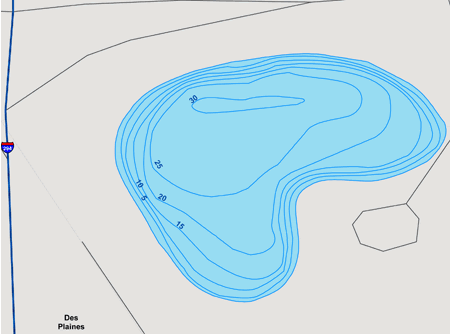 East Pit Lake Depth Chart