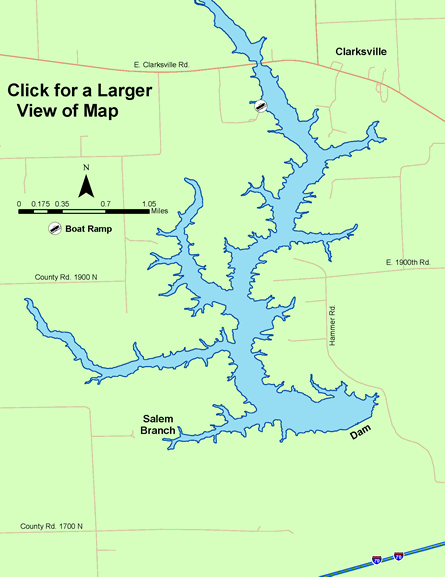 Little Creek Reservoir Depth Chart