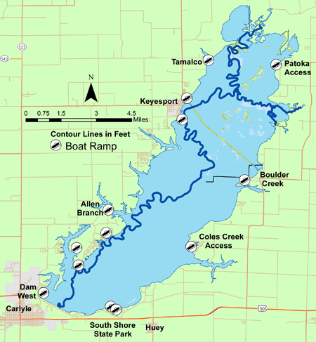 Little Creek Reservoir Depth Chart