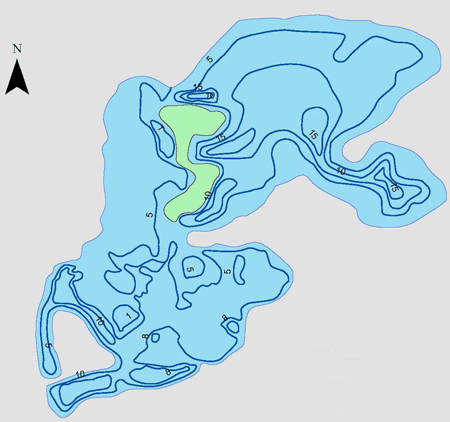 West Hawk Lake Depth Chart